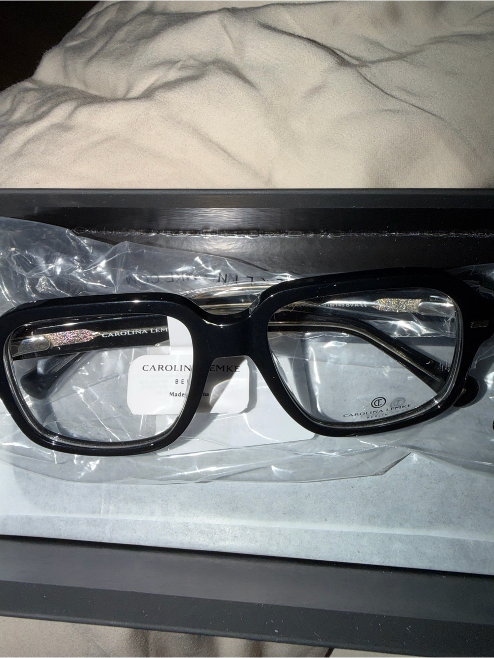 Carolina Limke Black Square Optical Glasses